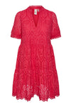 Yasholi Ss Dress Raspberry Sorbet