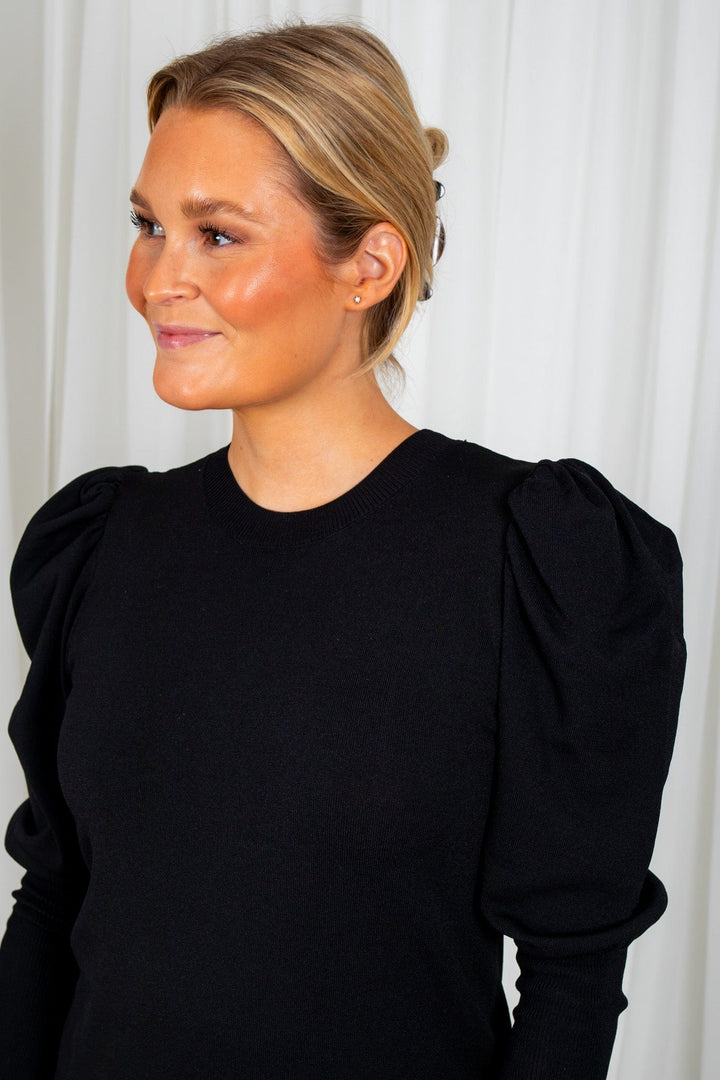 Yasines Ls Knit Dress Black | Kjoler | Smuk - Dameklær på nett
