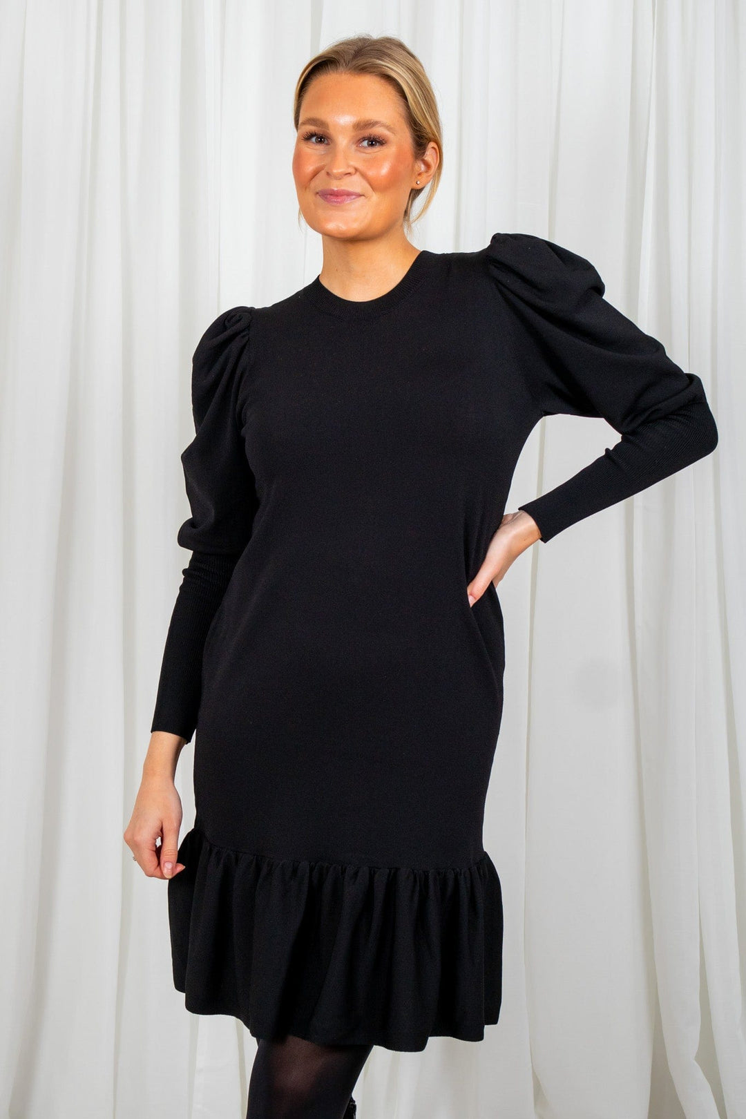 Yasines Ls Knit Dress Black | Kjoler | Smuk - Dameklær på nett