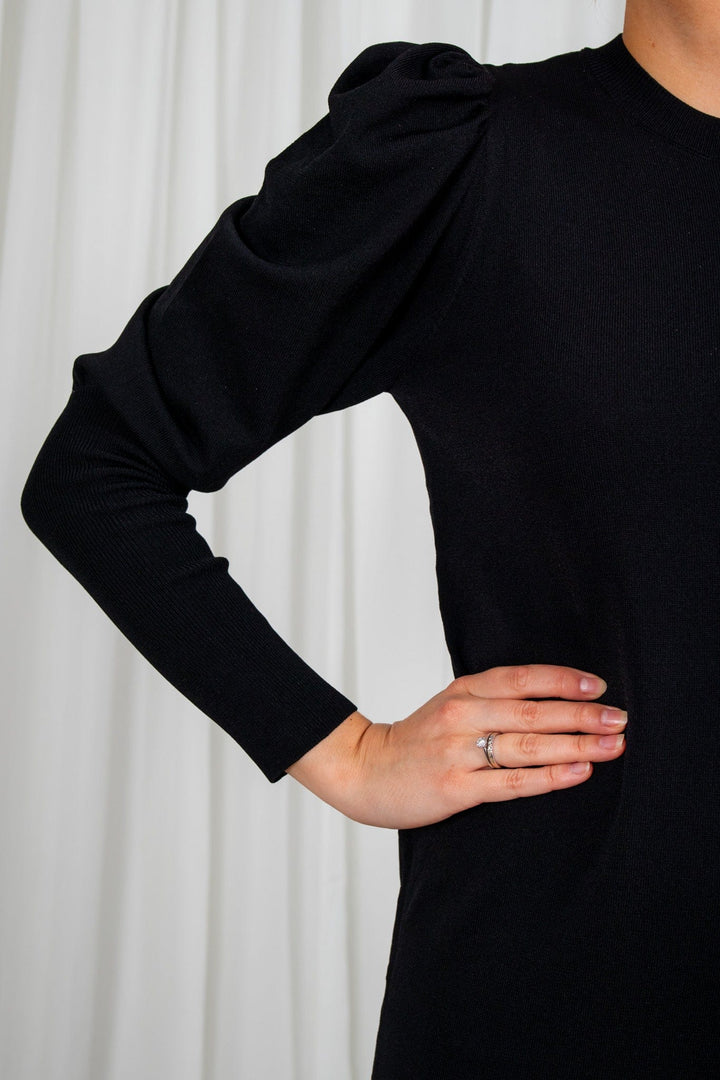 Yasines Ls Knit Dress Black | Kjoler | Smuk - Dameklær på nett