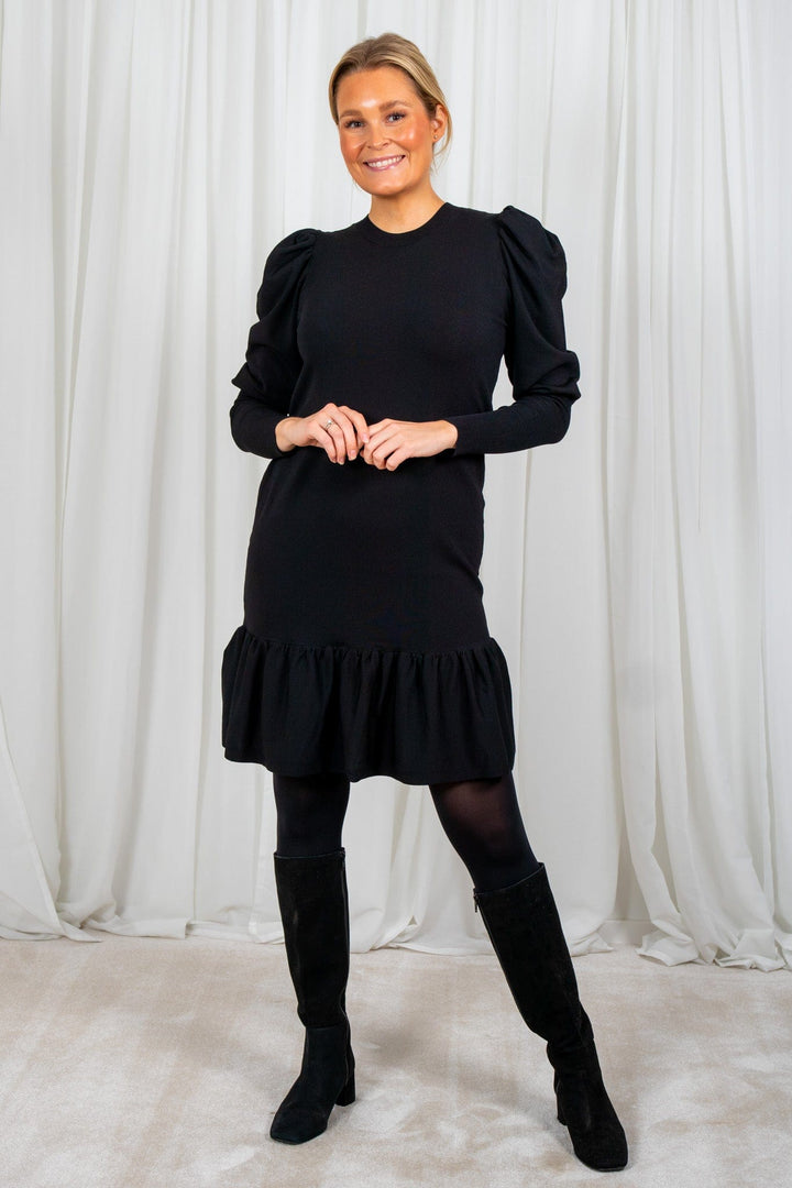 Yasines Ls Knit Dress Black | Kjoler | Smuk - Dameklær på nett