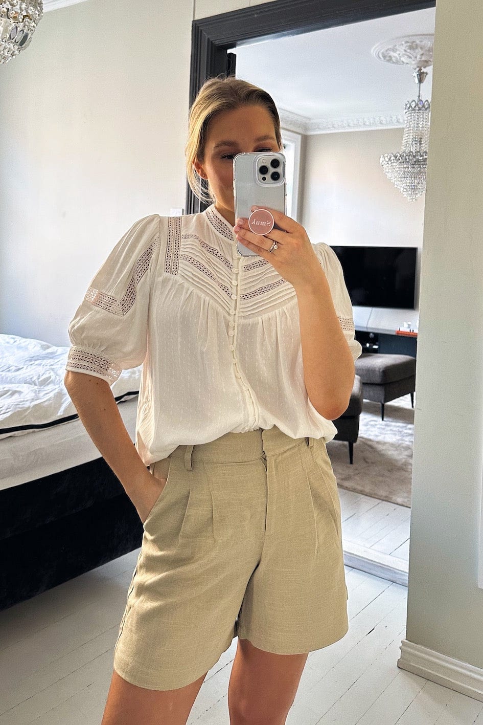 Yasisma HW Shorts S. Plaza Taupe | Shorts | Smuk - Dameklær på nett