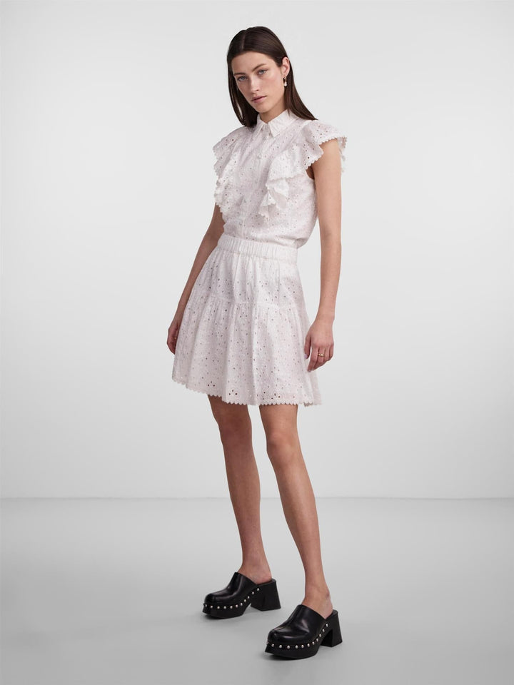 Yasjimbo HW Skirt S. Star White | Skjørt | Smuk - Dameklær på nett