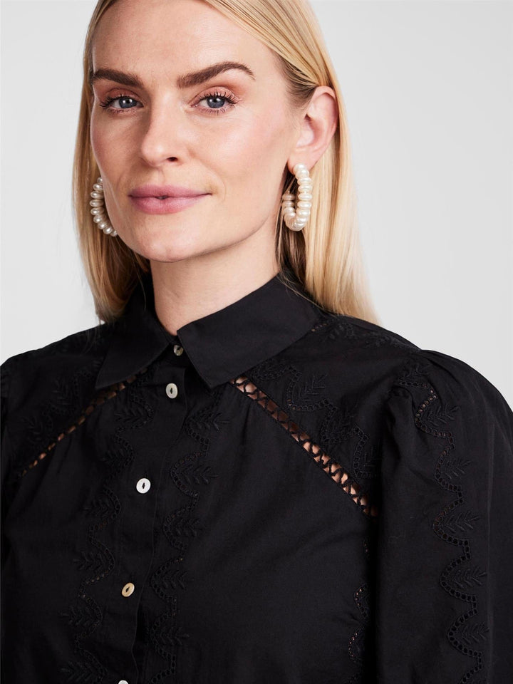 Yaskenora Ls Shirt Black | Skjorter og bluser | Smuk - Dameklær på nett