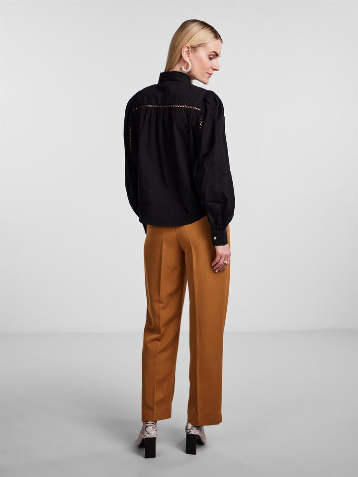 Yaskenora Ls Shirt Black | Skjorter og bluser | Smuk - Dameklær på nett