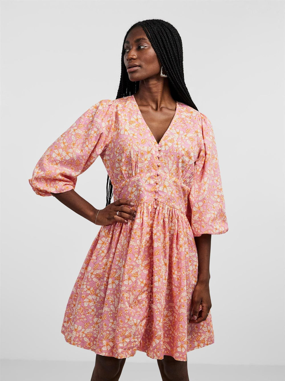 Yaslana 3/4 Shirt Dress Rosebloom | Kjoler | Smuk - Dameklær på nett