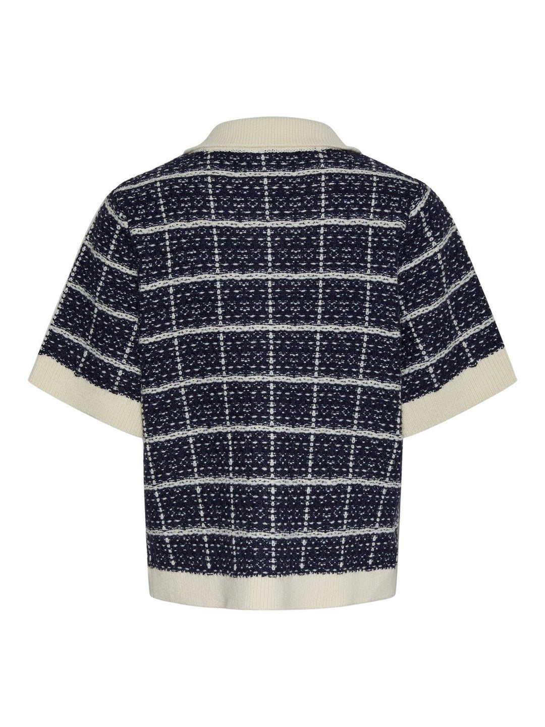 Yaslivia Ss Knit Cardigan Navy Blazer Birch | Genser | Smuk - Dameklær på nett