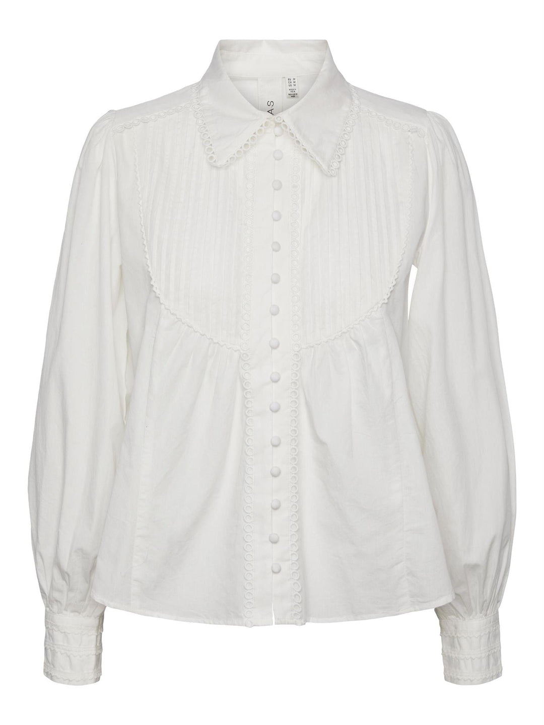 Yasmelly Ls Shirt S. Star White | Skjorter og bluser | Smuk - Dameklær på nett