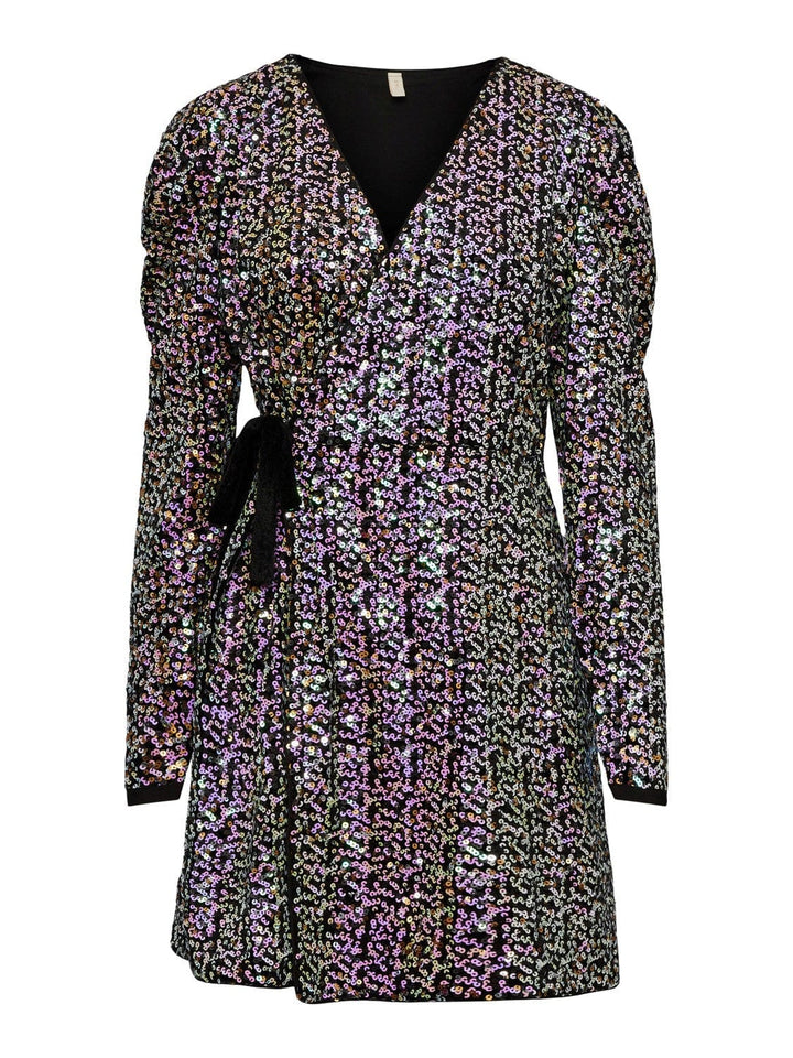 Yasmultiseq Ls Wrap Dress Fuchsia Purple | Kjoler | Smuk - Dameklær på nett