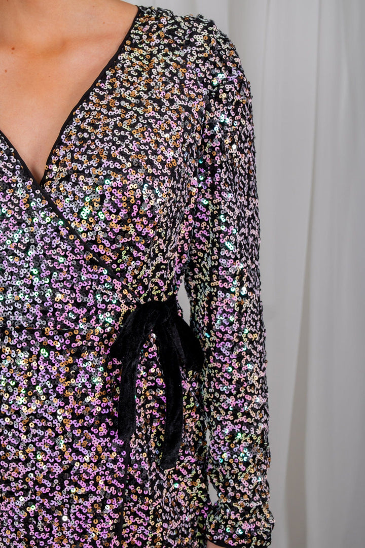 Yasmultiseq Ls Wrap Dress Fuchsia Purple | Kjoler | Smuk - Dameklær på nett