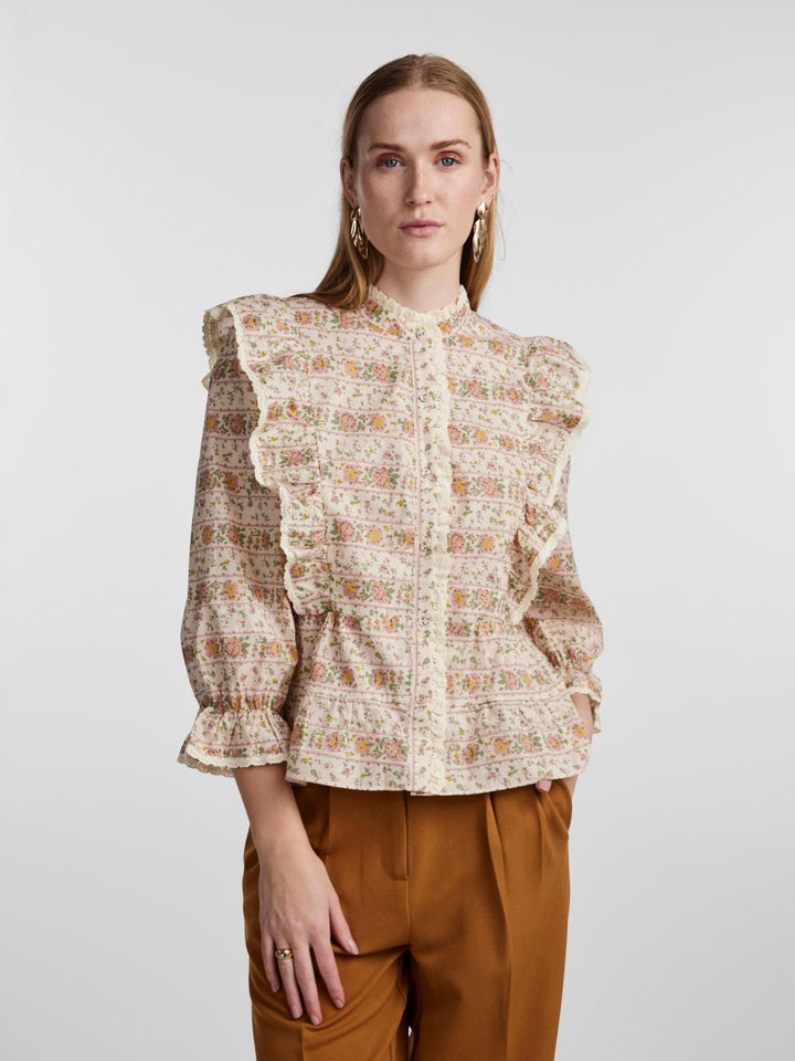 Yasnoru 3/4 Shirt S. Birch | Skjorter og bluser | Smuk - Dameklær på nett