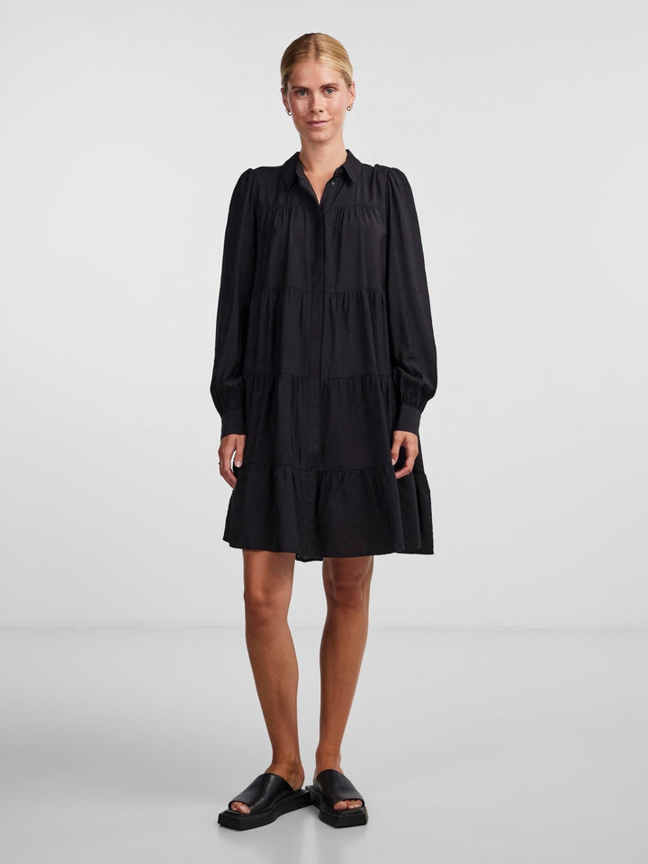 Yaspala Ls Shirt Dress Black | Kjoler | Smuk - Dameklær på nett