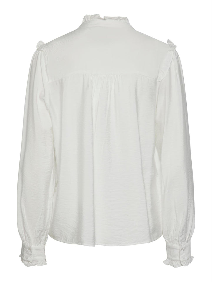 Yaspari Ls Shirt Star White | Skjorter og bluser | Smuk - Dameklær på nett