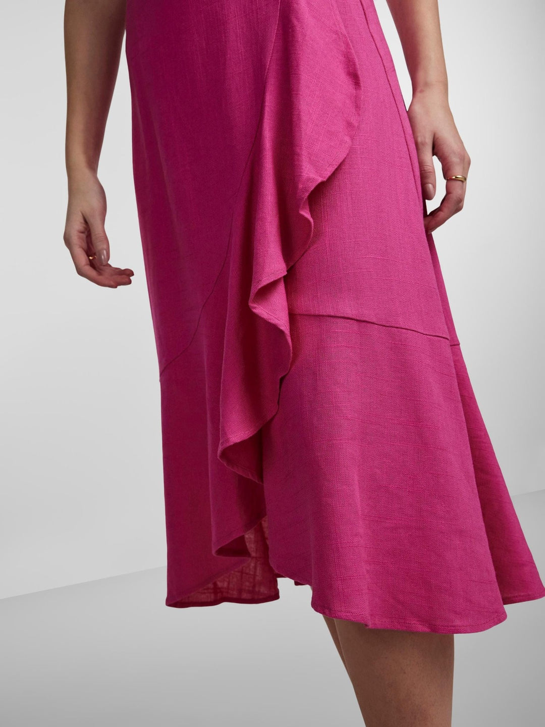 Yasprima Hw Midi Wrap Skirt Fuchsia Purple | Skjørt | Smuk - Dameklær på nett