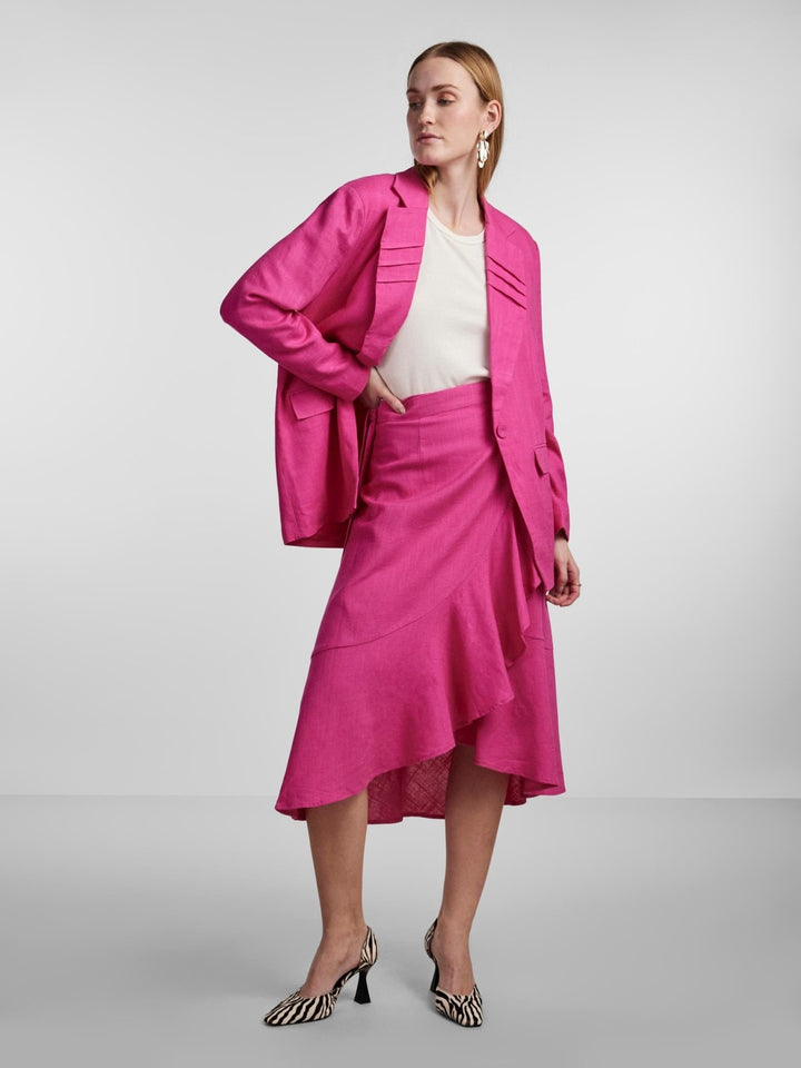 Yasprima Hw Midi Wrap Skirt Fuchsia Purple | Skjørt | Smuk - Dameklær på nett