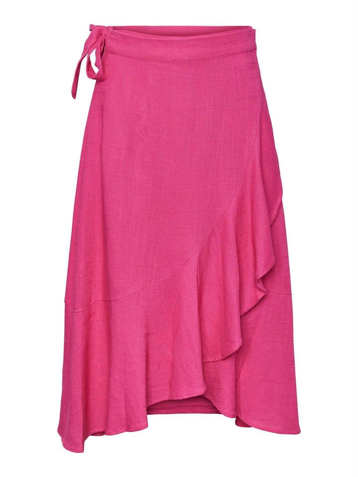 Yasprima Hw Midi Wrap Skirt Fuchsia Purple | Skjørt | Smuk - Dameklær på nett