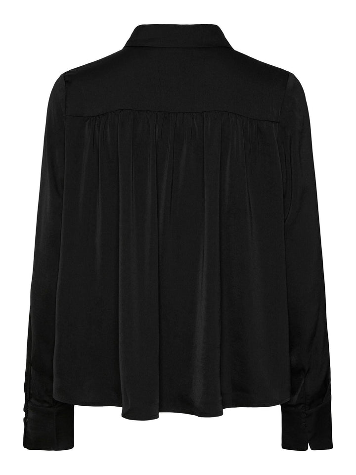 Yasroda Ls Shirt Black | Skjorter og bluser | Smuk - Dameklær på nett