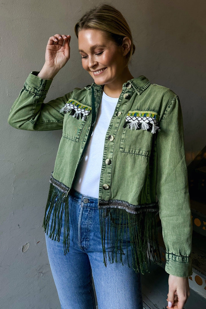 Yassirocca Ls Jacket Loden Green | Yttertøy | Smuk - Dameklær på nett