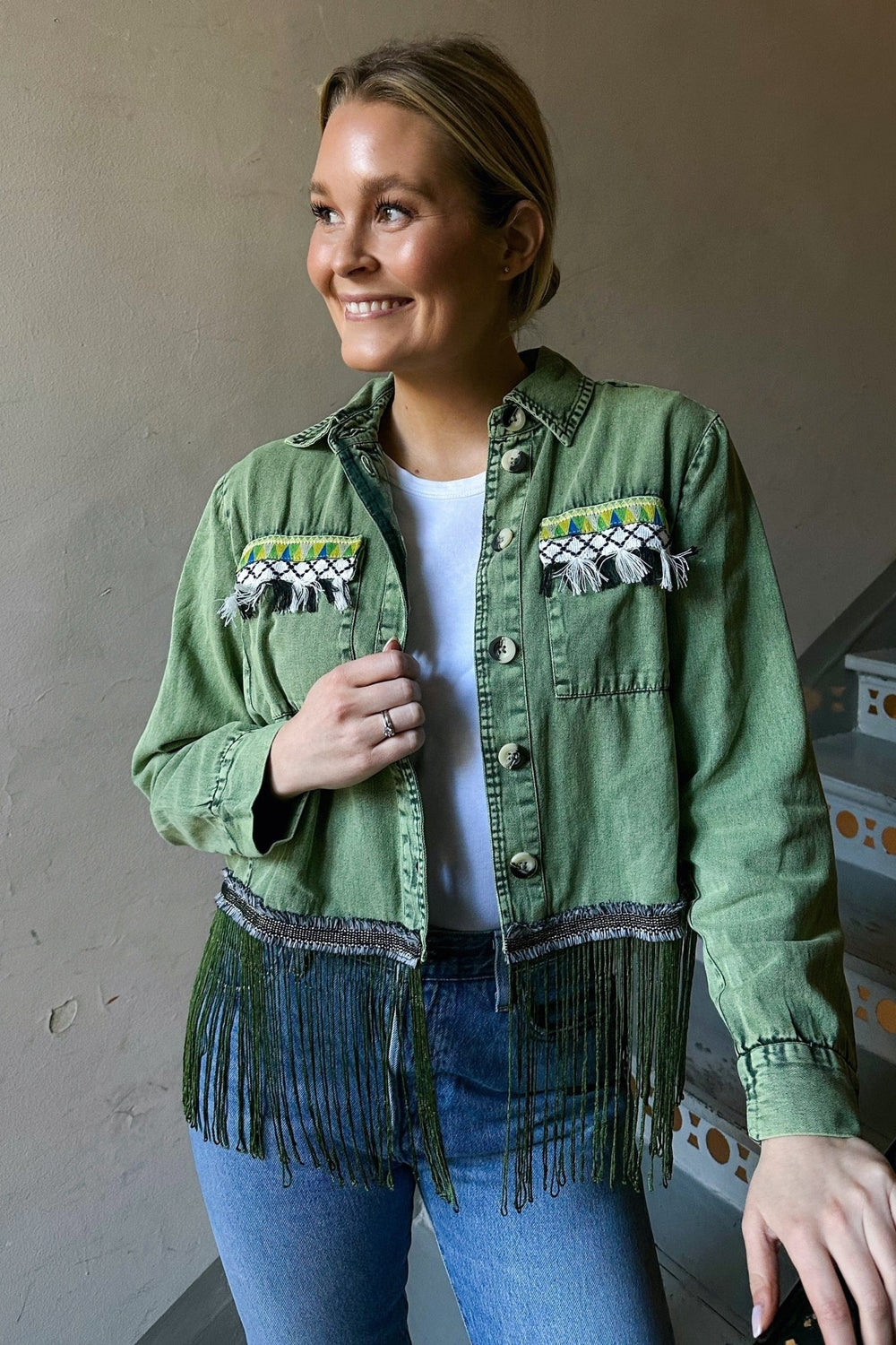 Yassirocca Ls Jacket Loden Green | Yttertøy | Smuk - Dameklær på nett
