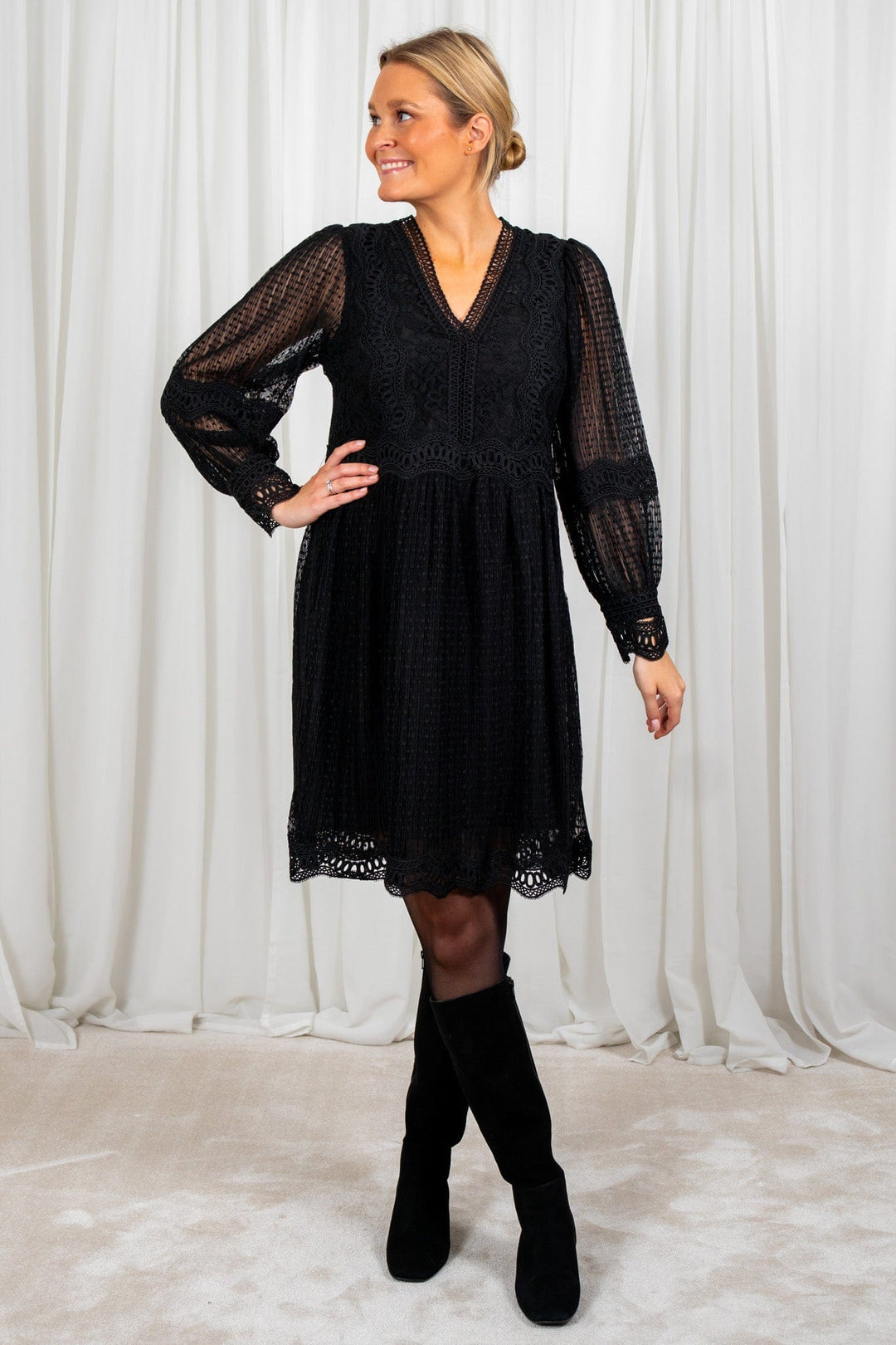 Yassophira Ls Dress Black | Kjoler | Smuk - Dameklær på nett