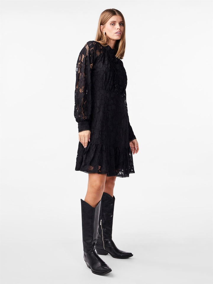 Yasstilla Ls Lace Dress Black | Kjoler | Smuk - Dameklær på nett