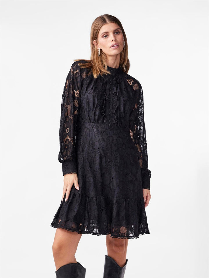Yasstilla Ls Lace Dress Black | Kjoler | Smuk - Dameklær på nett