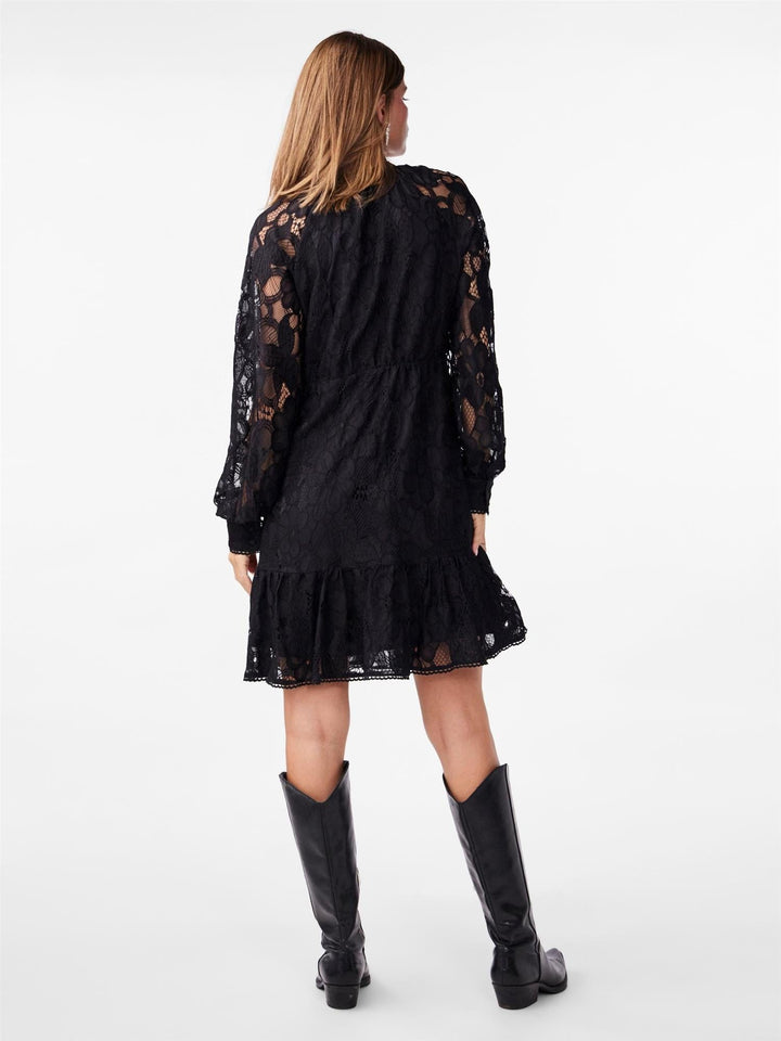 Yasstilla Ls Lace Dress Black | Kjoler | Smuk - Dameklær på nett