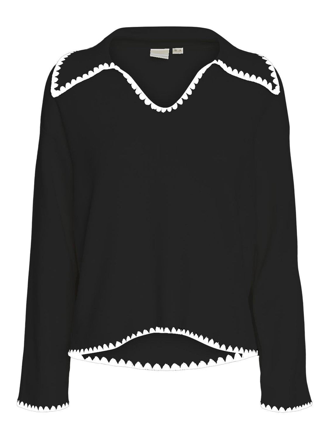 Yasstitch Ls Knit Pullover S. Black Birch | Genser | Smuk - Dameklær på nett