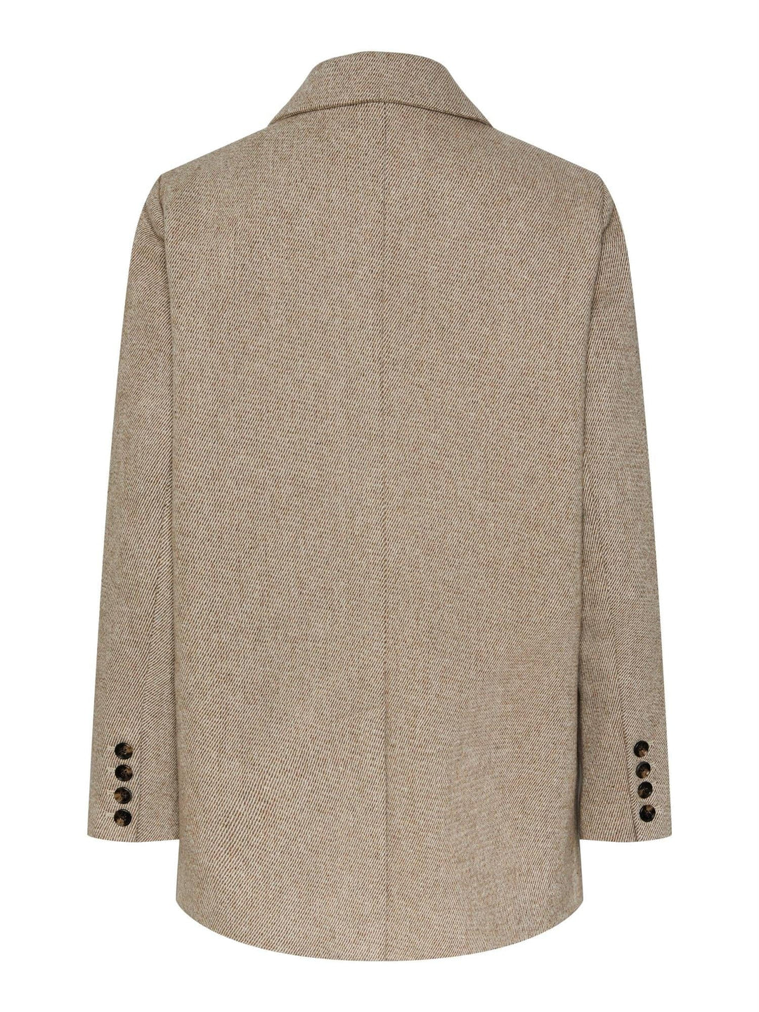 Yassummer Ls Wool Mix Blazer Toasted Coconut | Blazer | Smuk - Dameklær på nett