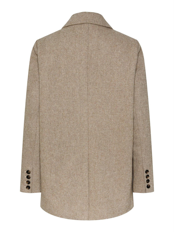 Yassummer Ls Wool Mix Blazer Toasted Coconut | Blazer | Smuk - Dameklær på nett