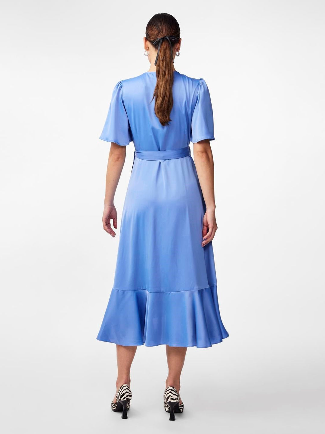 Yasthea 2/4 Midi Wrap Dress Ashleigh Blue | Kjoler | Smuk - Dameklær på nett