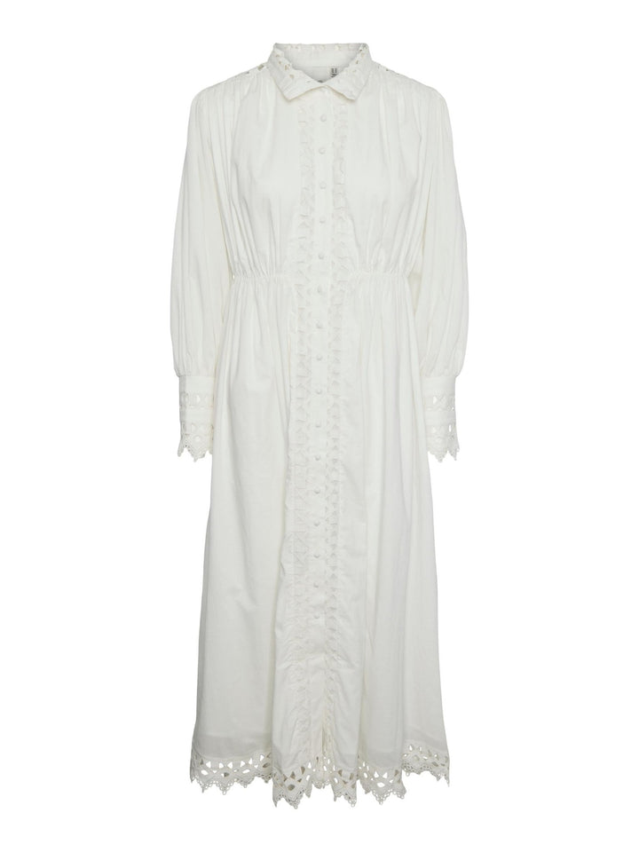 Yastrima LS Long Shirt Dress S Star White | Kjoler | Smuk - Dameklær på nett