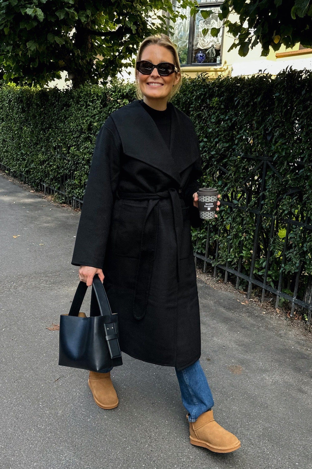 Yasuldan Handmade Wool Mix Coat Black | Yttertøy | Smuk - Dameklær på nett