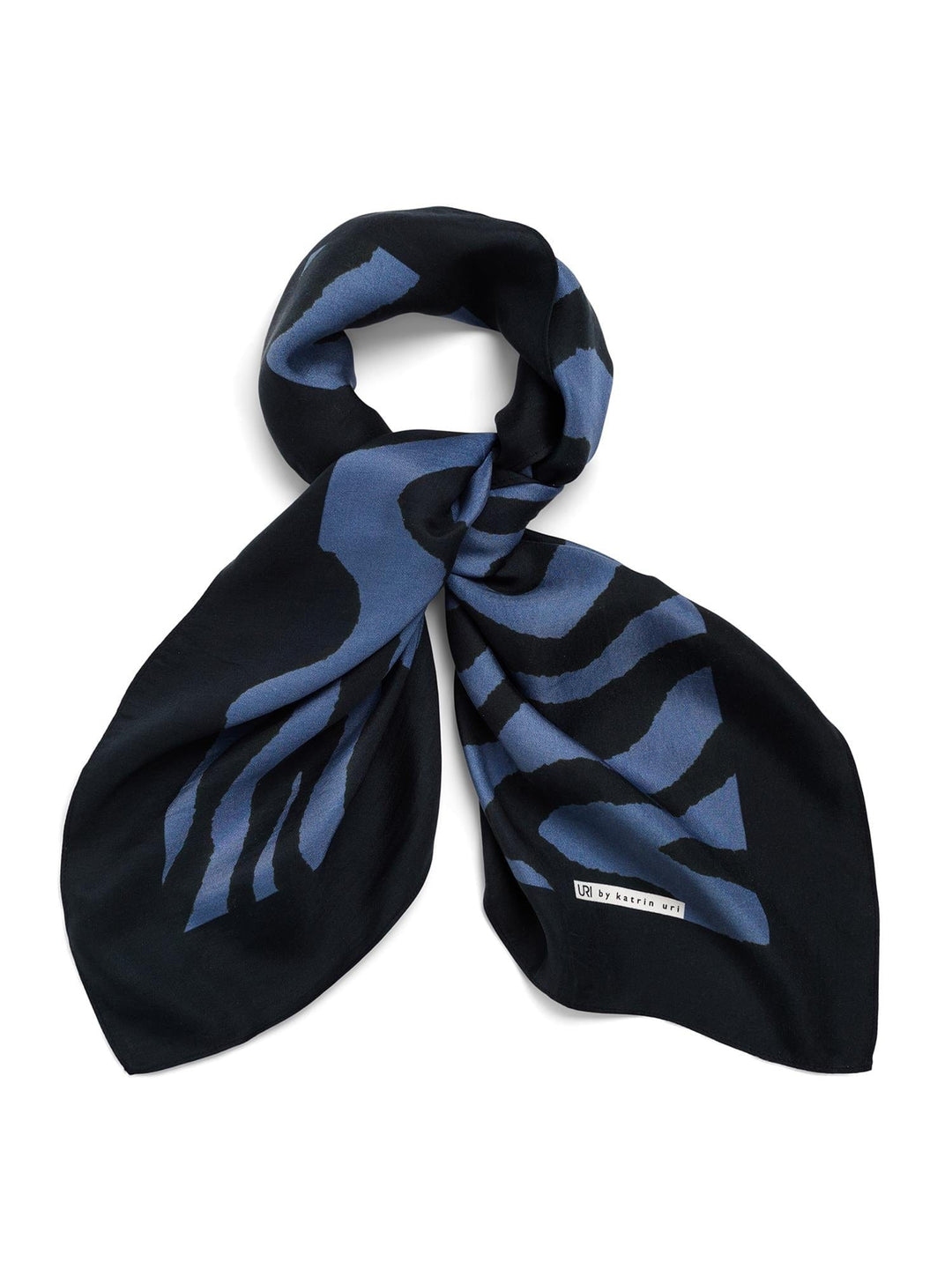 Zebra Grey Blue Scarf | Accessories | Smuk - Dameklær på nett