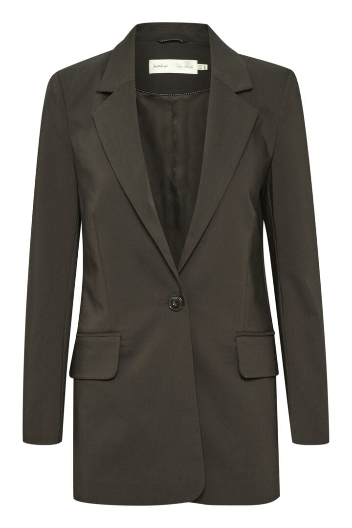 Zellaiw Long Blazer Truffle | Blazer | Smuk - Dameklær på nett